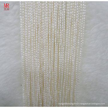 1 mm Forme de riz Freswater Pearl Strands (ES383)